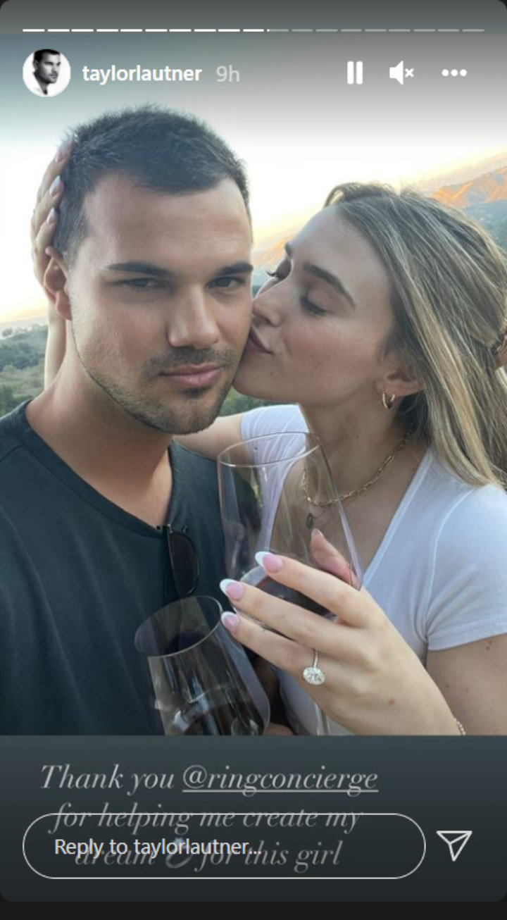 Taylor Lautner via IG Story