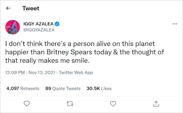 Iggy Azalea via Twitter