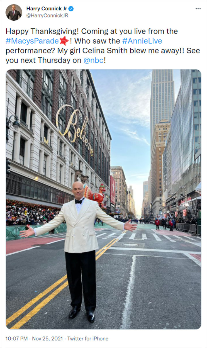 arry Connick Jr. as Daddy Warburcks at Macy's Thanksgiving Day Parade