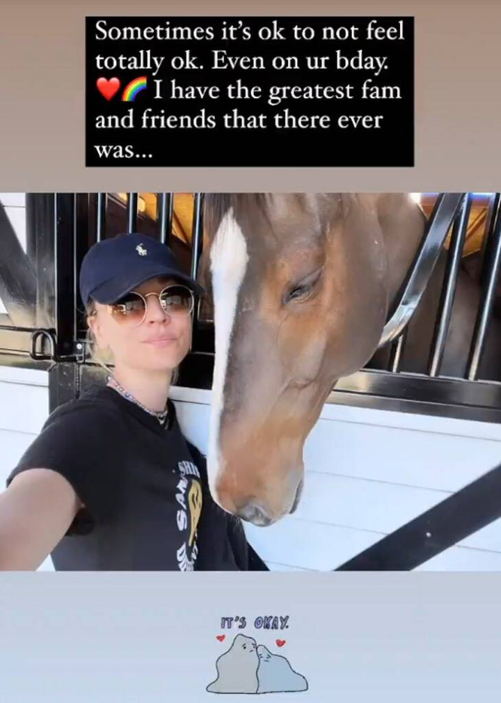 Kaley Cuoco's IG Story