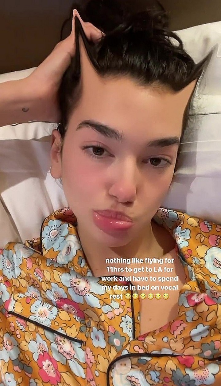 Dua Lipa looked sad after canceling Jingle Ball performance