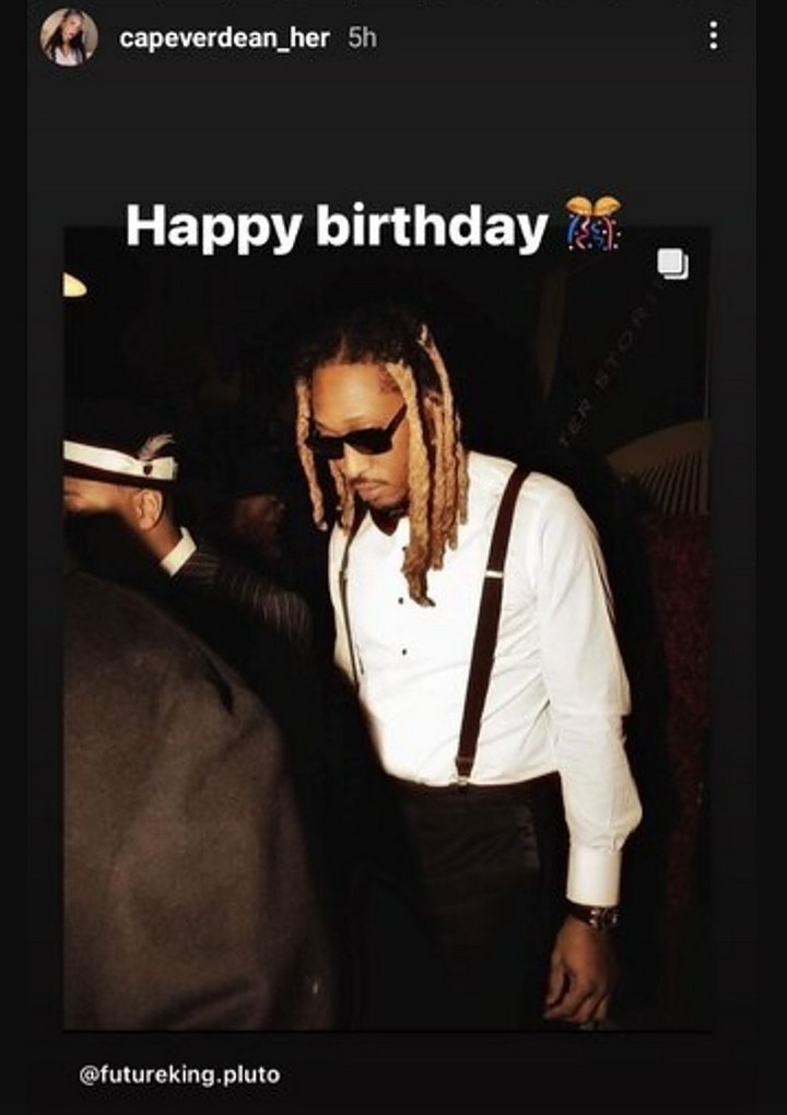 Future's alleged baby mama wished him a happy birthday