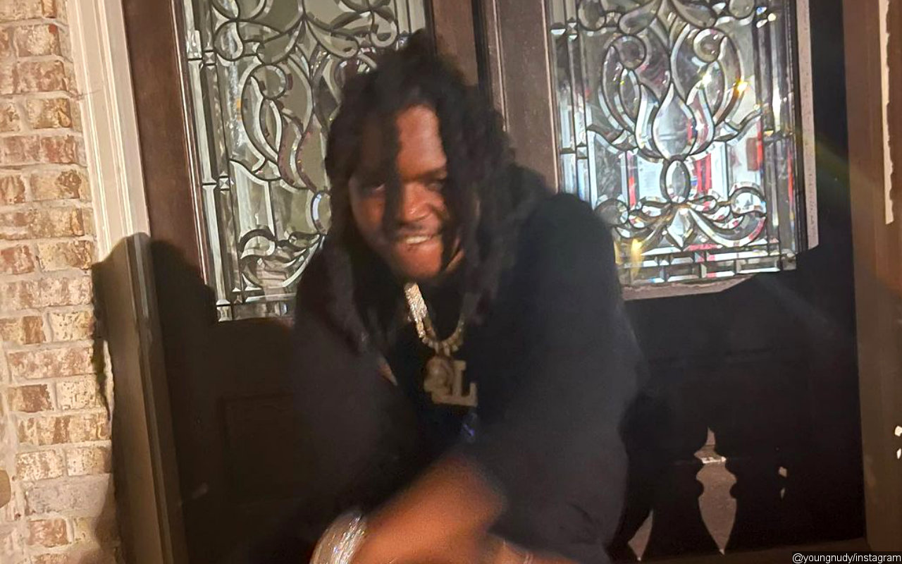 Young Nudy Laughs After He's Nearly Hit by Fireworks When Performing at Rolling Loud