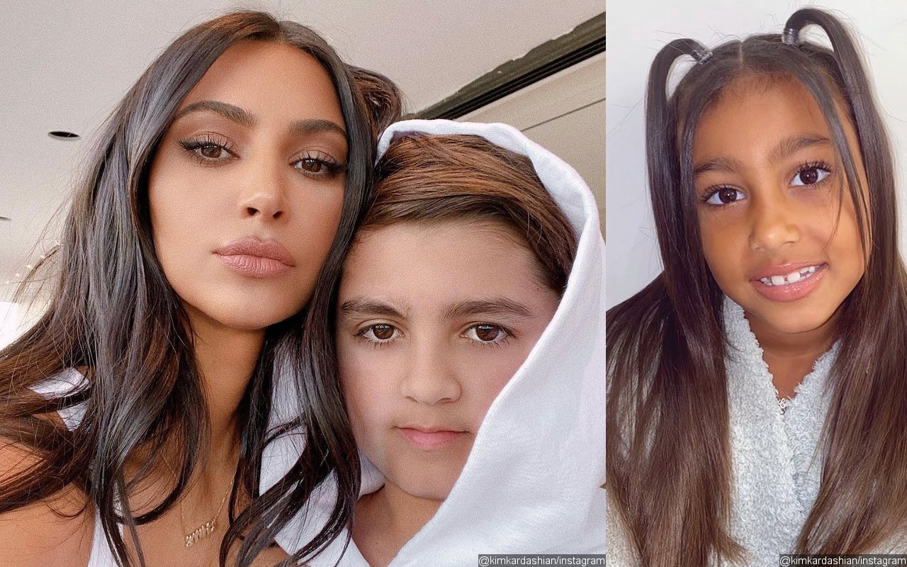 Kim Kardashian Shares Warning Texts From Mason After North Goes Live on TikTok Without Supervision