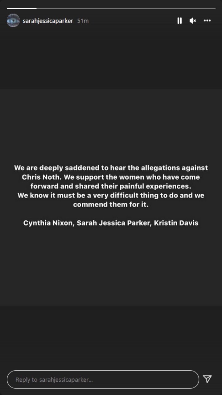 Sarah Jessica Parker's Instagram Story
