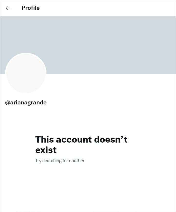 Ariana Grande's Deactivated Twitter