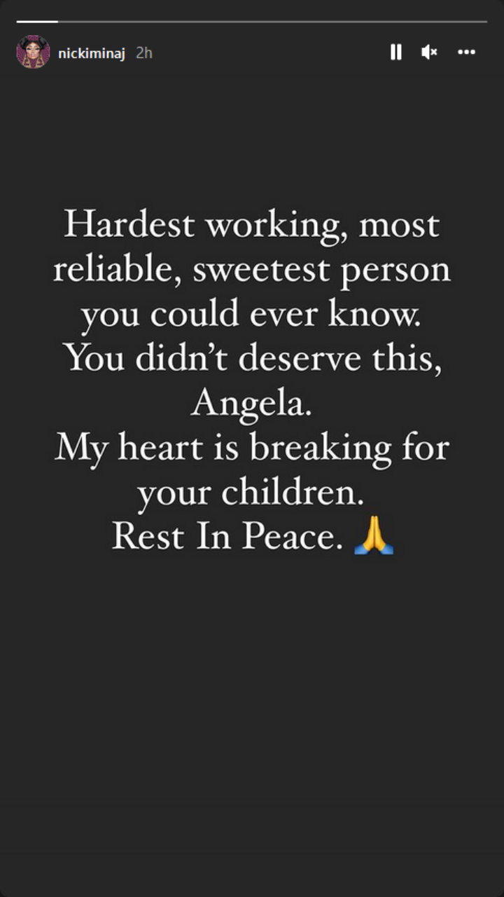 Nicki Minaj's IG Story