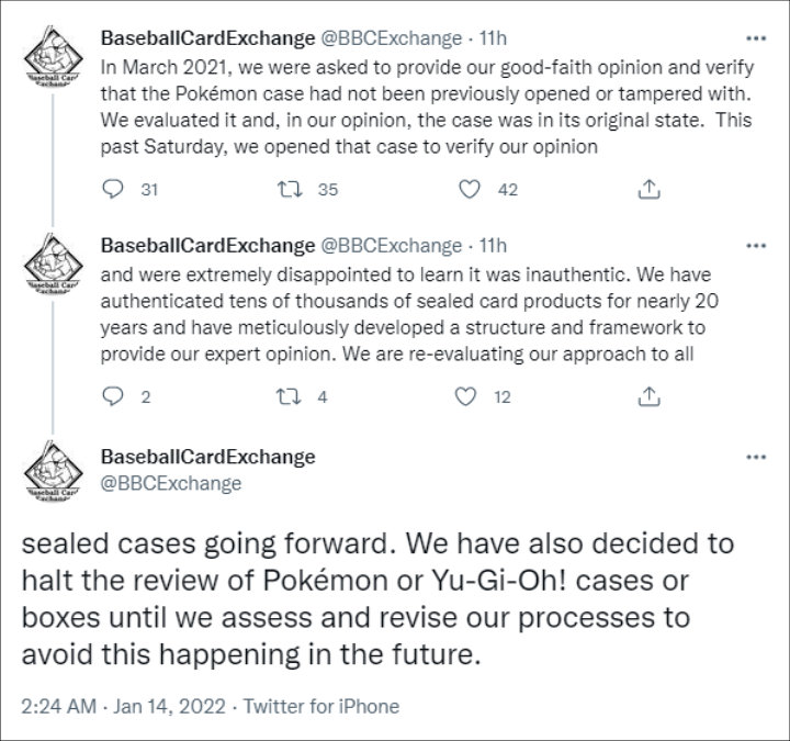 BBCE issued statement after Logan Paul's Pokemon cards were confirmed fake