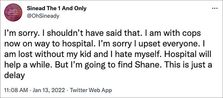 Sinead O'Connor's Tweet