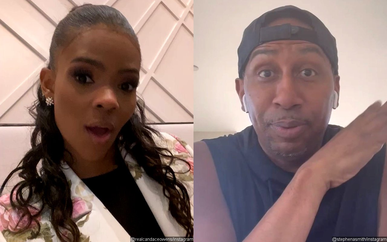 Candace Owens Snarks at Stephen A. Smith's Claim Vaccine Saved His Life After COVID Battle