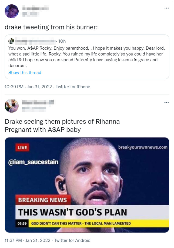 Social media users trolled Drake on Twitter
