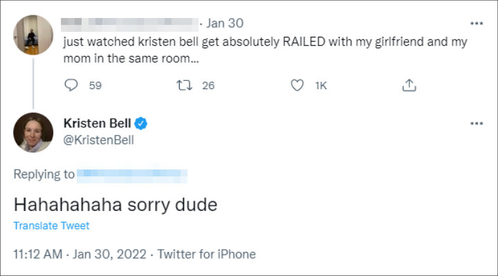 Kristen Bell via Twitter