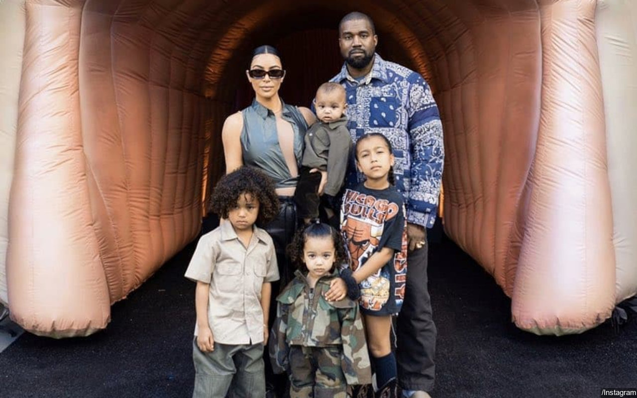 Kanye West Reunites With Kids After Claiming Kim Kardashian Prevented Him to Take Them to Chicago
