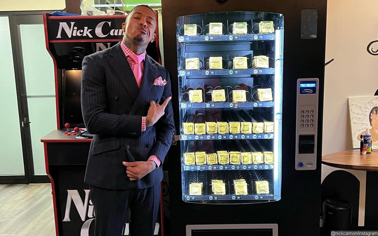 Nick Cannon Gets Vending Machine Full of Condoms as Early Valentine's Day Gift