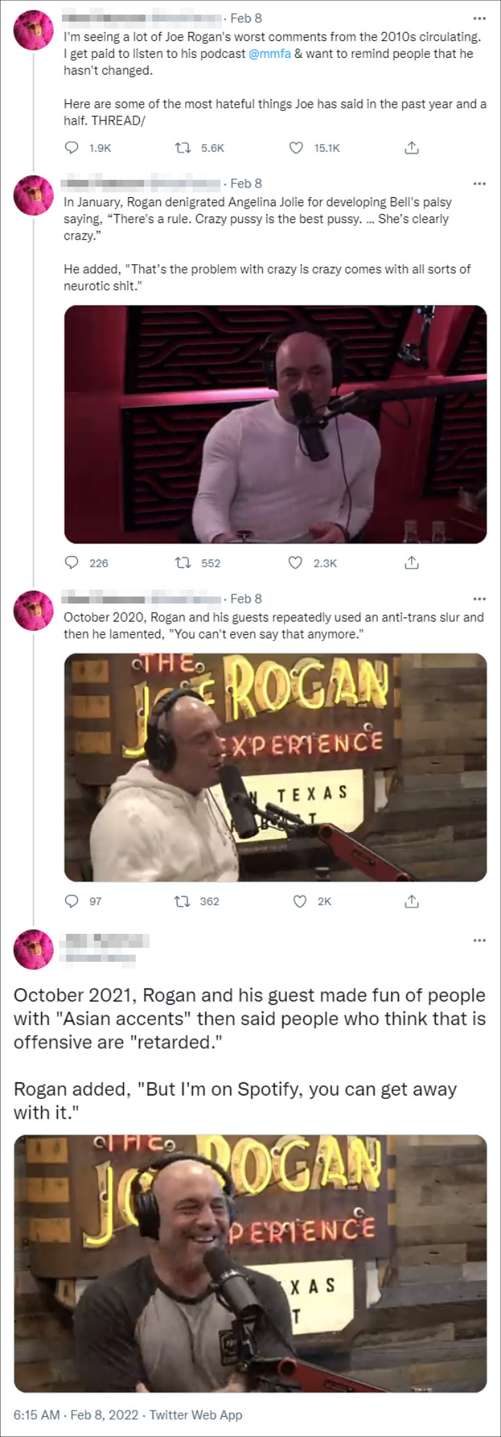 A Twitter Thread about Joe Rogan