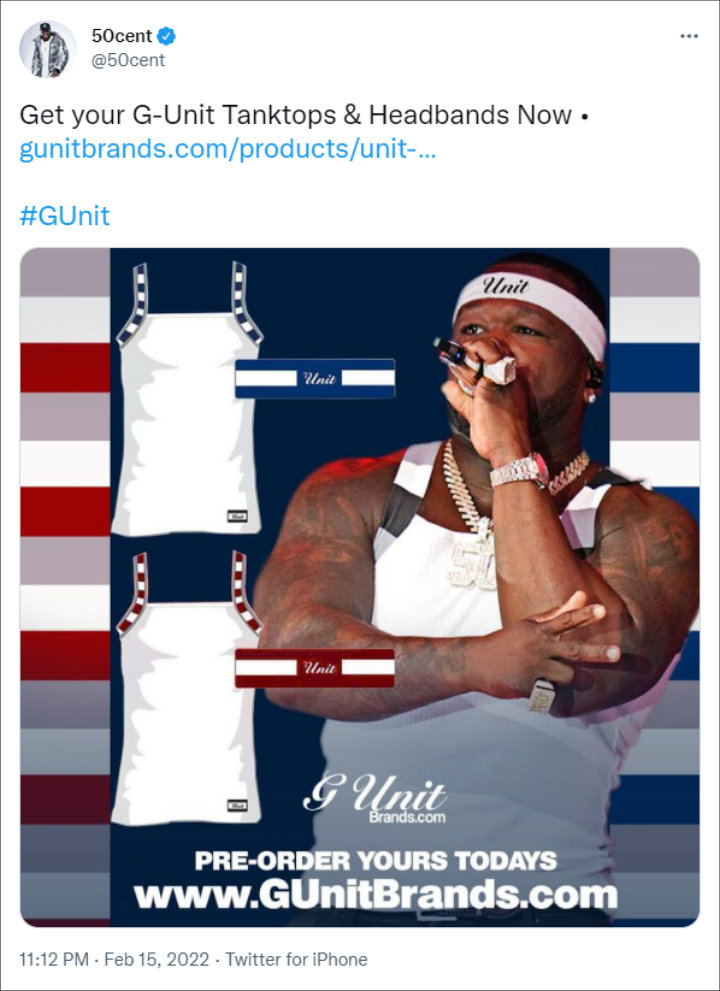 50 Cent via Twitter