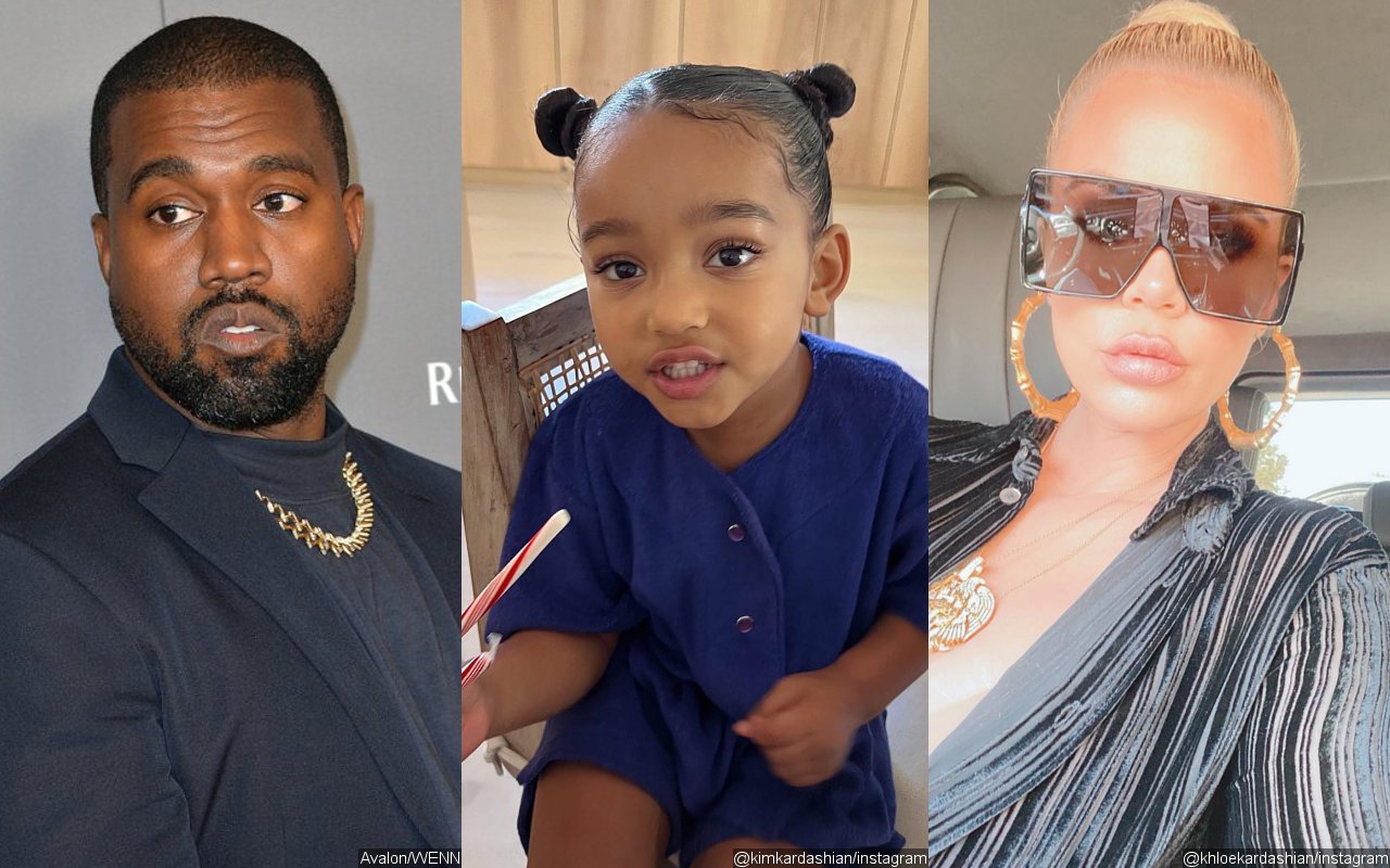 Kanye West Isn't Having It That Daughter Chicago Wears Makeup in Photos With Khloe Kardashian