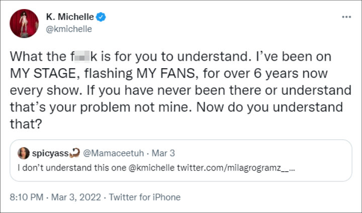 K. Michelle via Twitter
