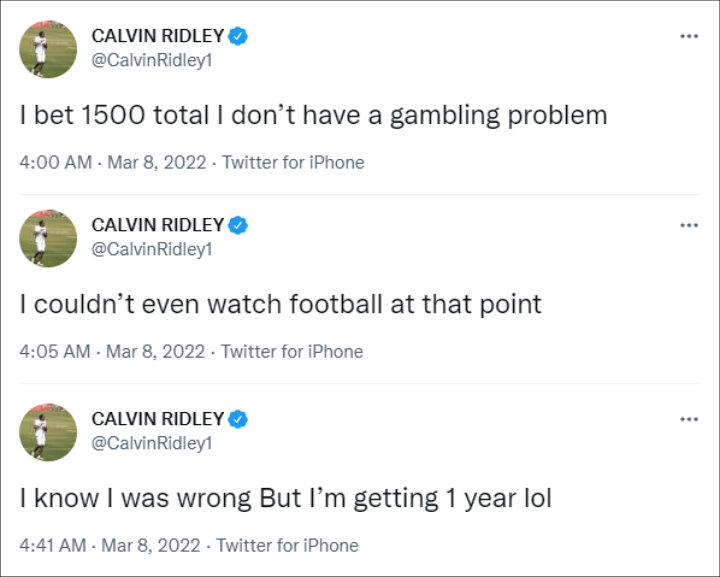 Calvin Ridley via Twitter