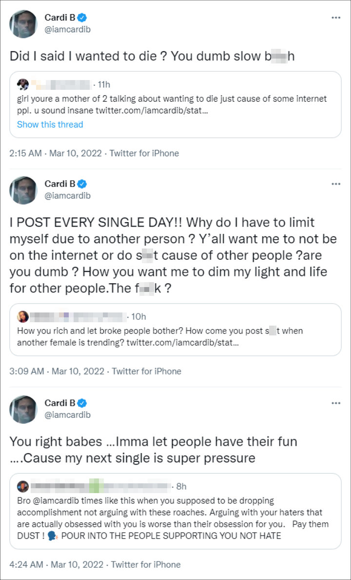 Cardi B via Twitter