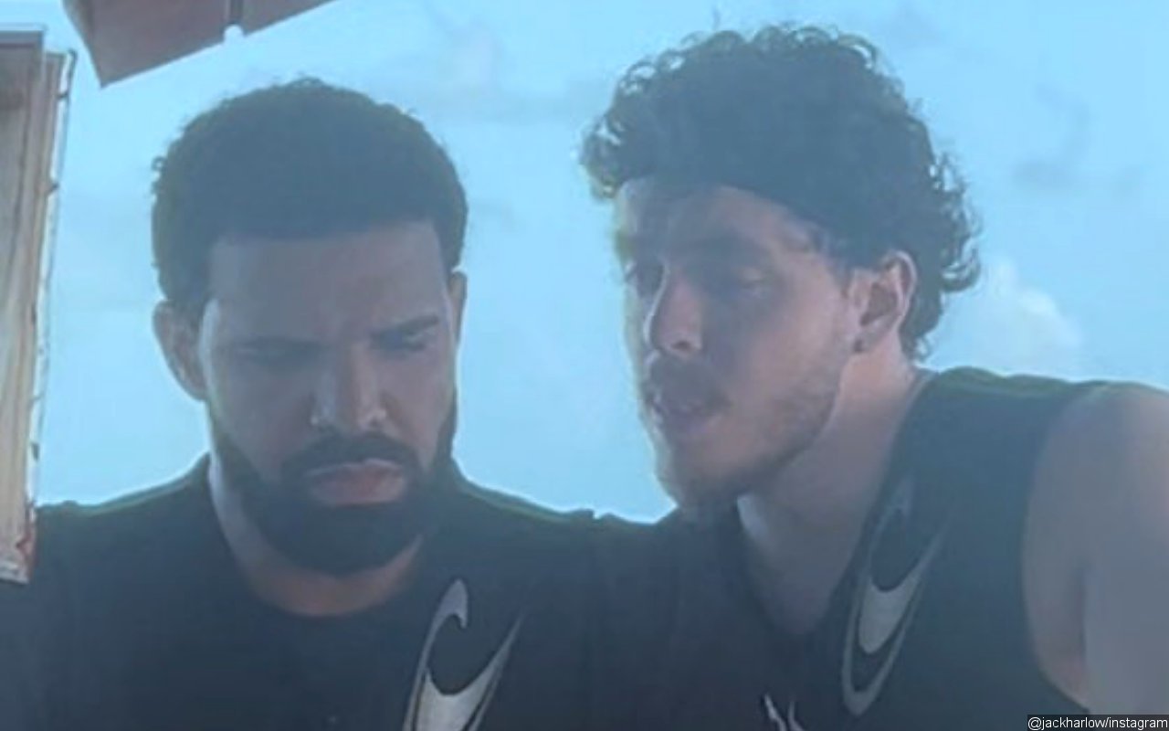 Drake Reacts to Hilarious Video of Jack Harlow Lurking Beside Him During Turks and Caicos Trip