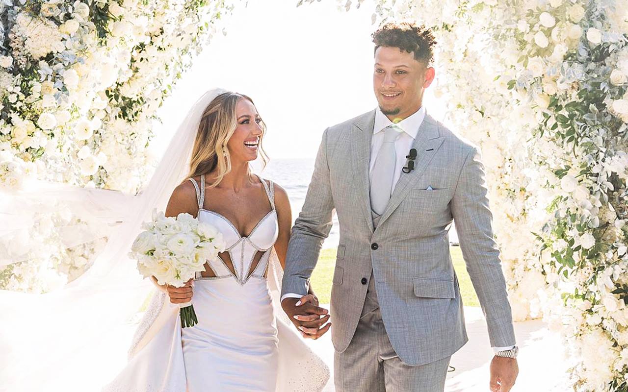 Patrick Mahomes and Fiancee Brittany Matthews Tie the Knot, Unleash Wedding Pics