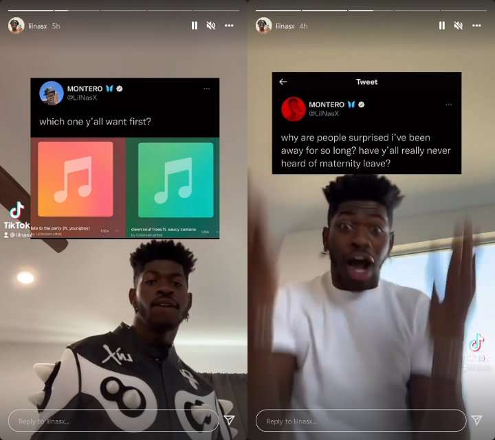 Lil Nas X via IG Story