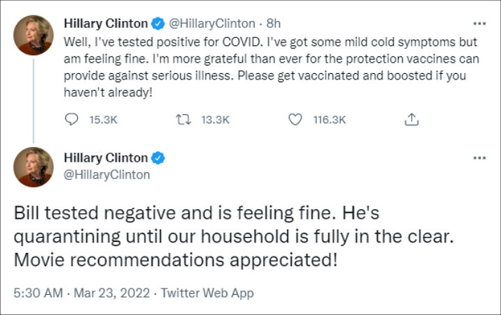 Hillary Clinton via Twitter