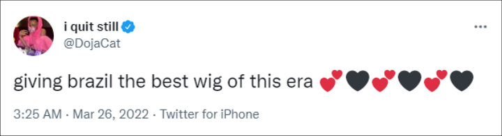 Doja Cat's Tweet