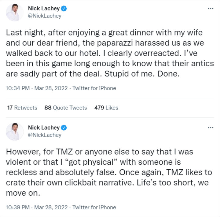Nick Lachey via Twitter
