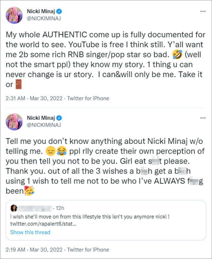 Nicki Minaj via Twitter