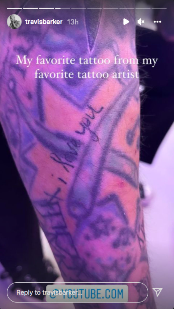 Travis Barker's Instagram Story