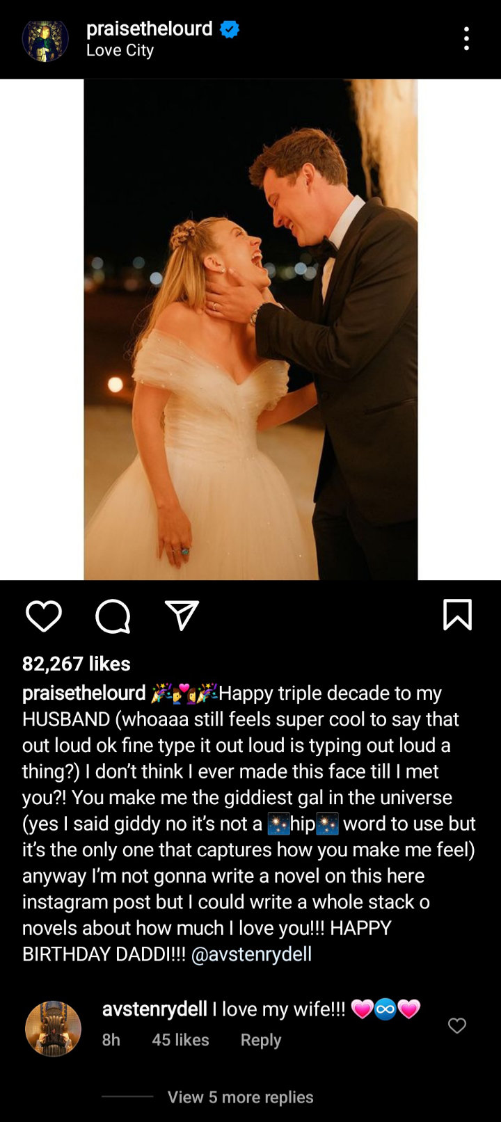 Billie Lourd Instagram Post.