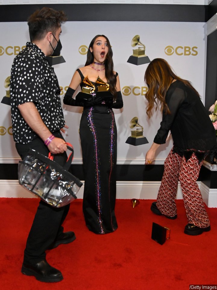 Olivia Rodrigo at Grammys Backstage