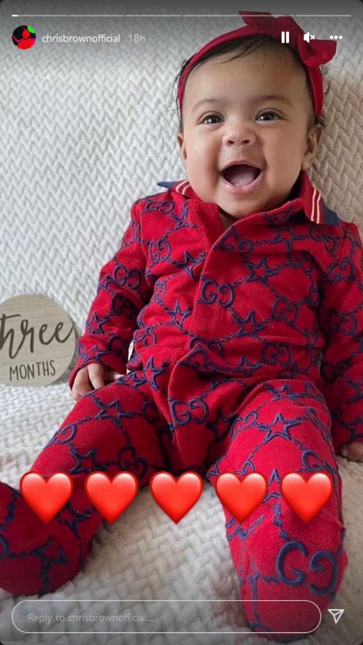 Chris Brown's Instagram Story