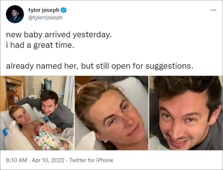 Tyler Joseph via Twitter