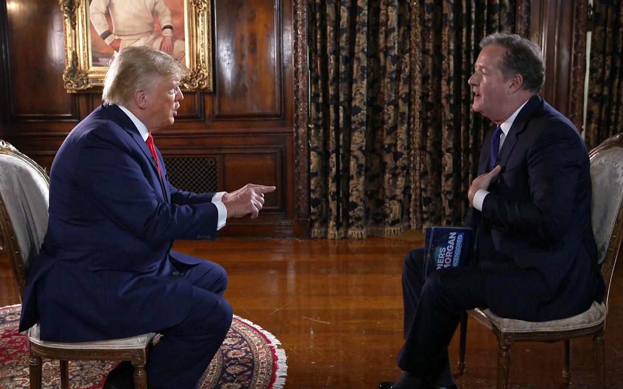 Donald Trump Slams 'Deceptive' Piers Morgan for Suggesting He Walks Out of Their Interview