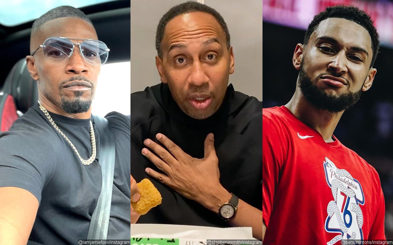 Jamie Foxx Urges Stephen A. Smith to 'Stop' Making 'Unfair' Remarks About Ben Simmons