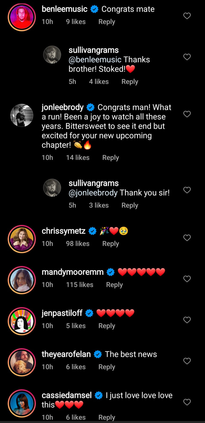 Chris Sullivan Comment Section