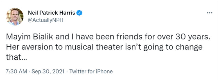 Neil Patrick Harris via Twitter