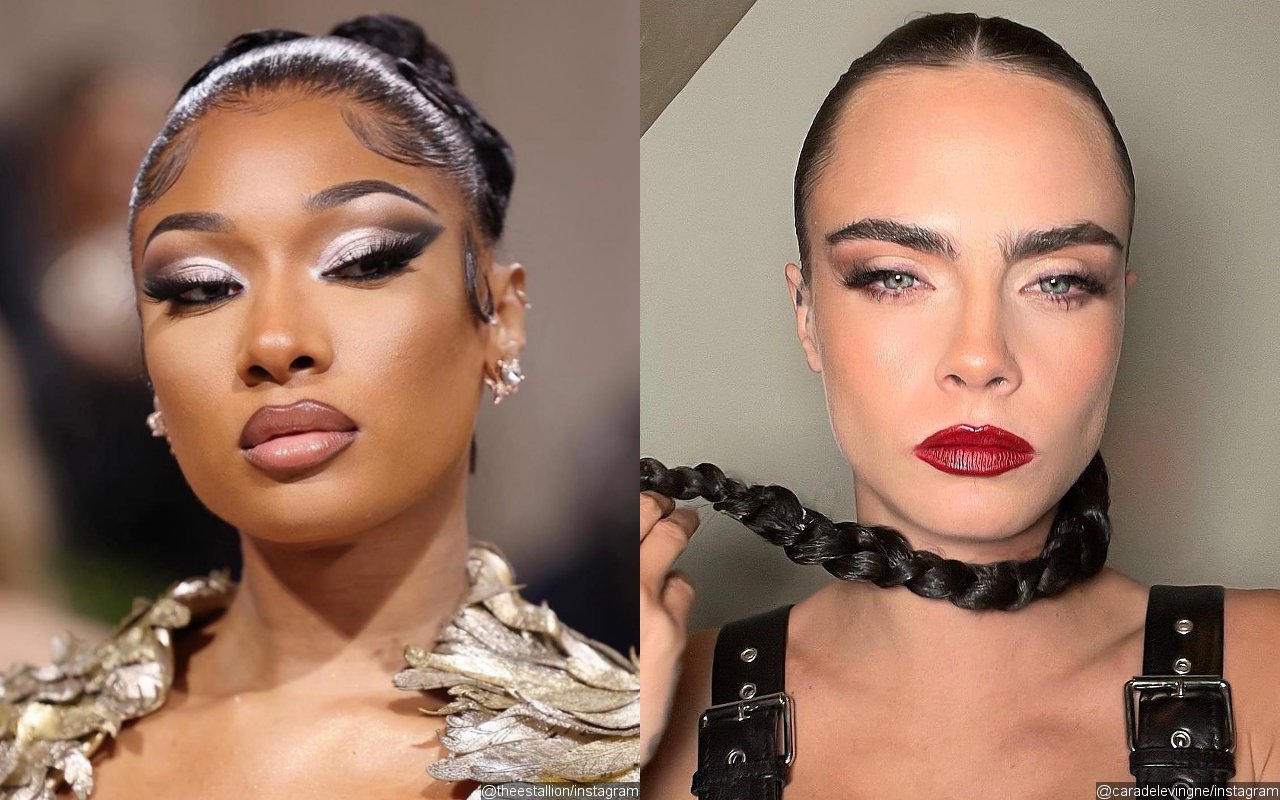 Megan Thee Stallion Leaves Fans Amused After Posting BBMAs Pic With Cara Delevingne Cropped Out