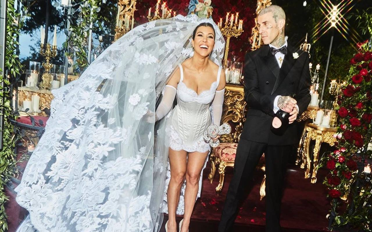 Kourtney Kardashian and Travis Barker Offer First Inside Look at Their Lavish Italian Wedding