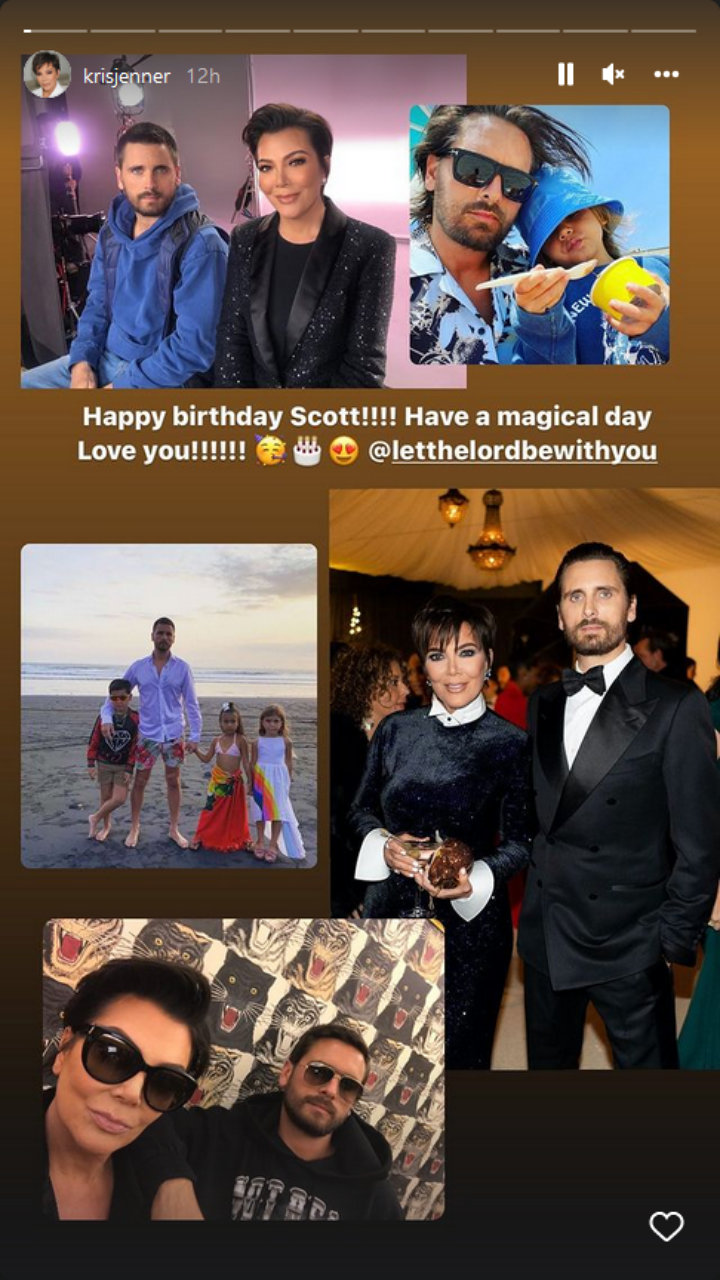 Kris jenner Instagram Story