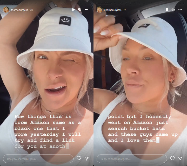 Sharna Burgess Instagram Story