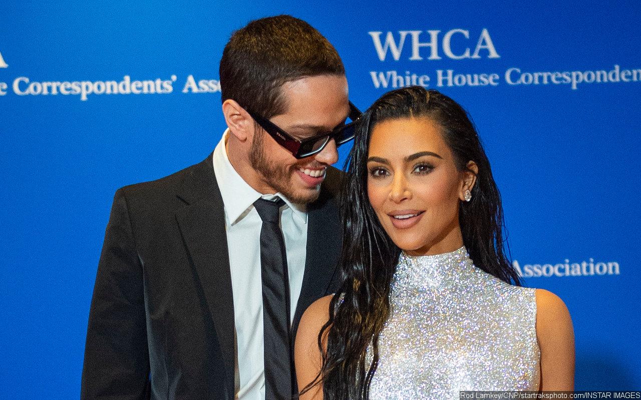 Pete Davidson Debuts Matching Blonde Look With Kim Kardashian in LoveyDovey Video