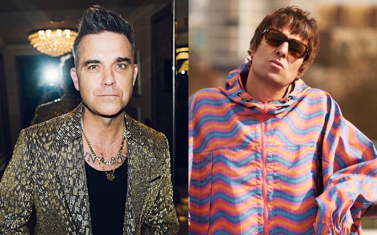 Robbie Williams Ignites Liam Gallagher Feud With Knebworth Show Diss