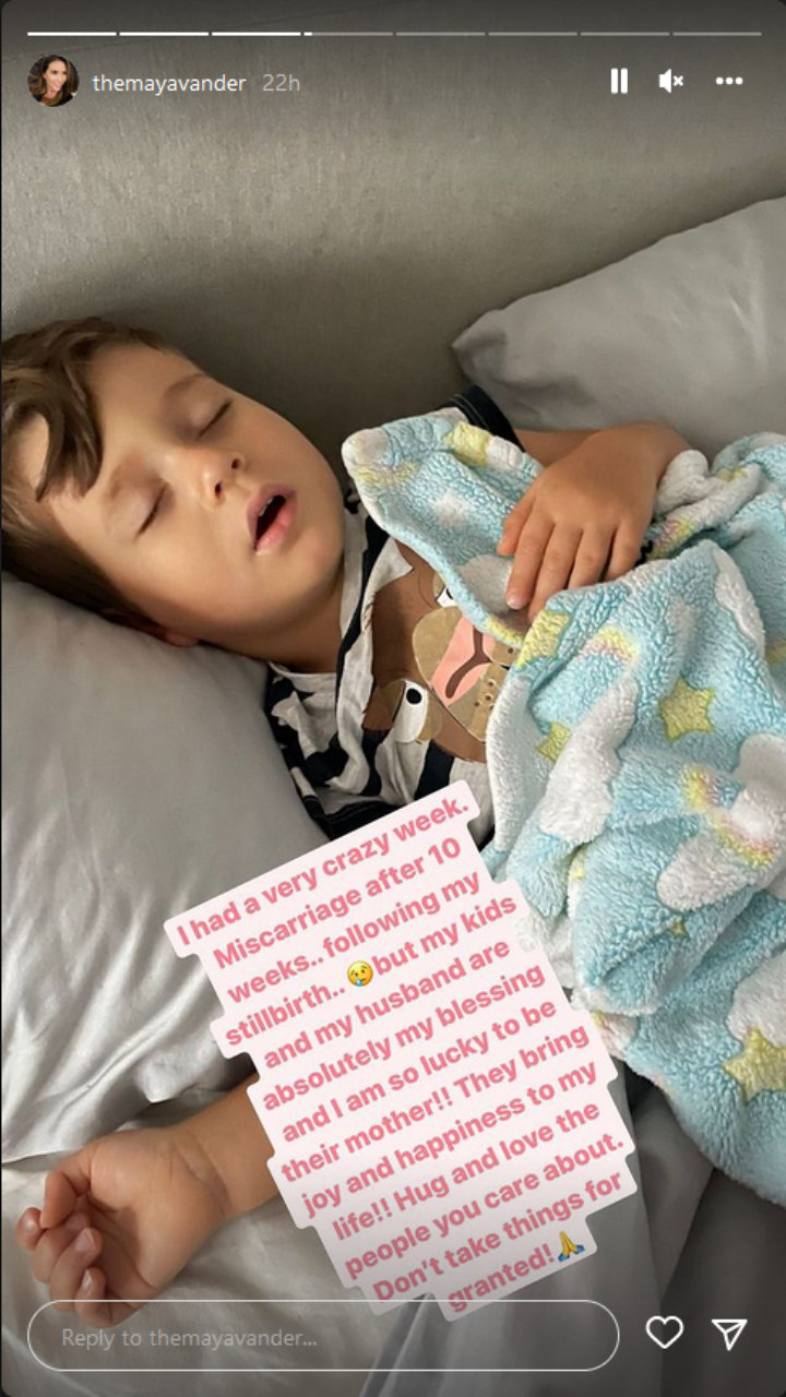 Maya Vander's Instagram Story
