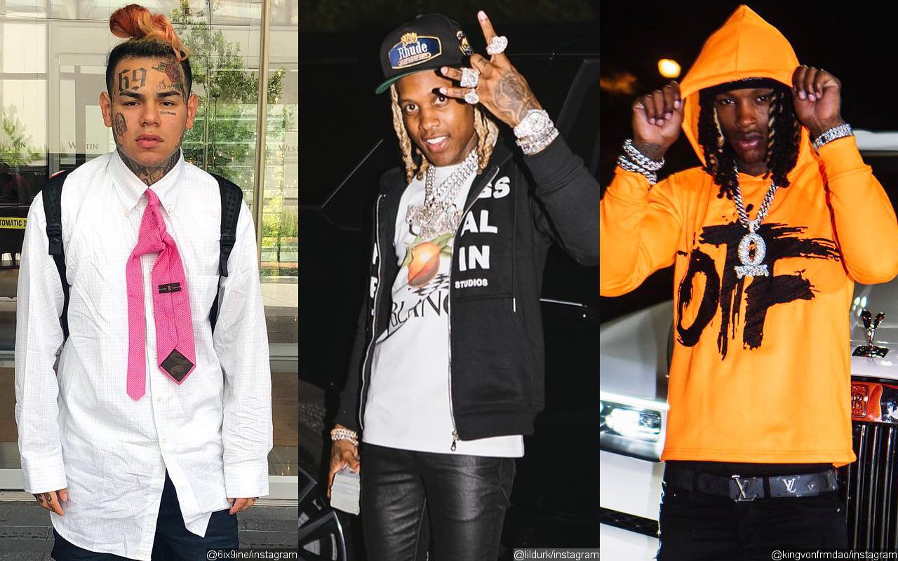 6ix9ine Reacts To Video Showing Lil Durk Shoving A Fan For Insulting King Von 6ix9ine Reacts To Video Showing Lil Durk Shoving A Fan For Insulting King Von