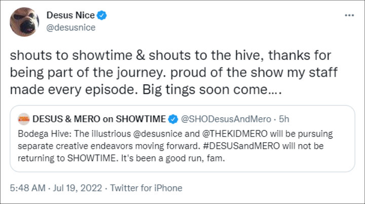 Desus and Mero's Split Announcement