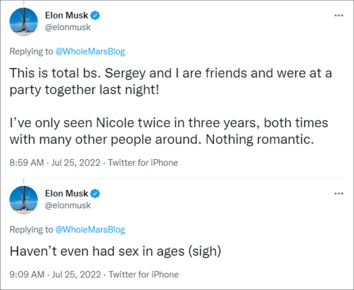 Elon Musk's tweets